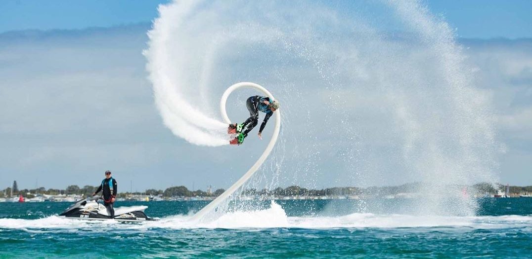 flyboarding in kish